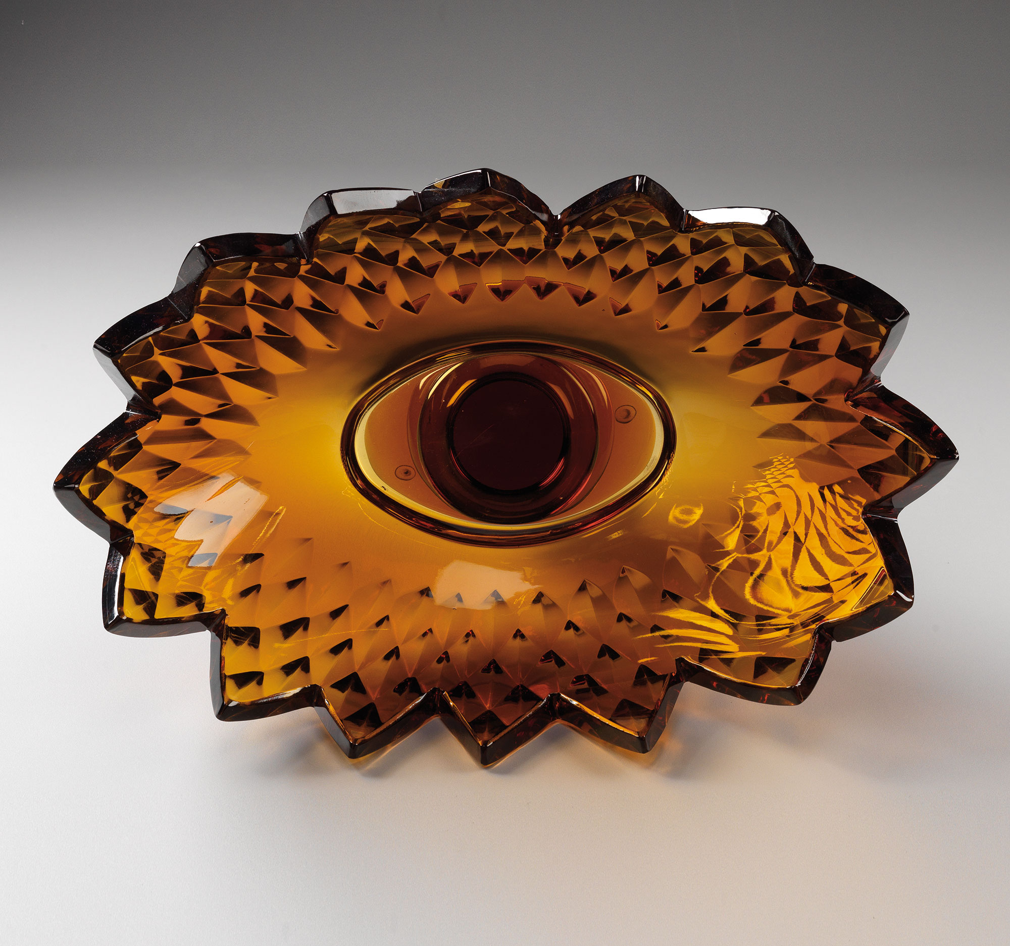crystal bowl amber nuovacev