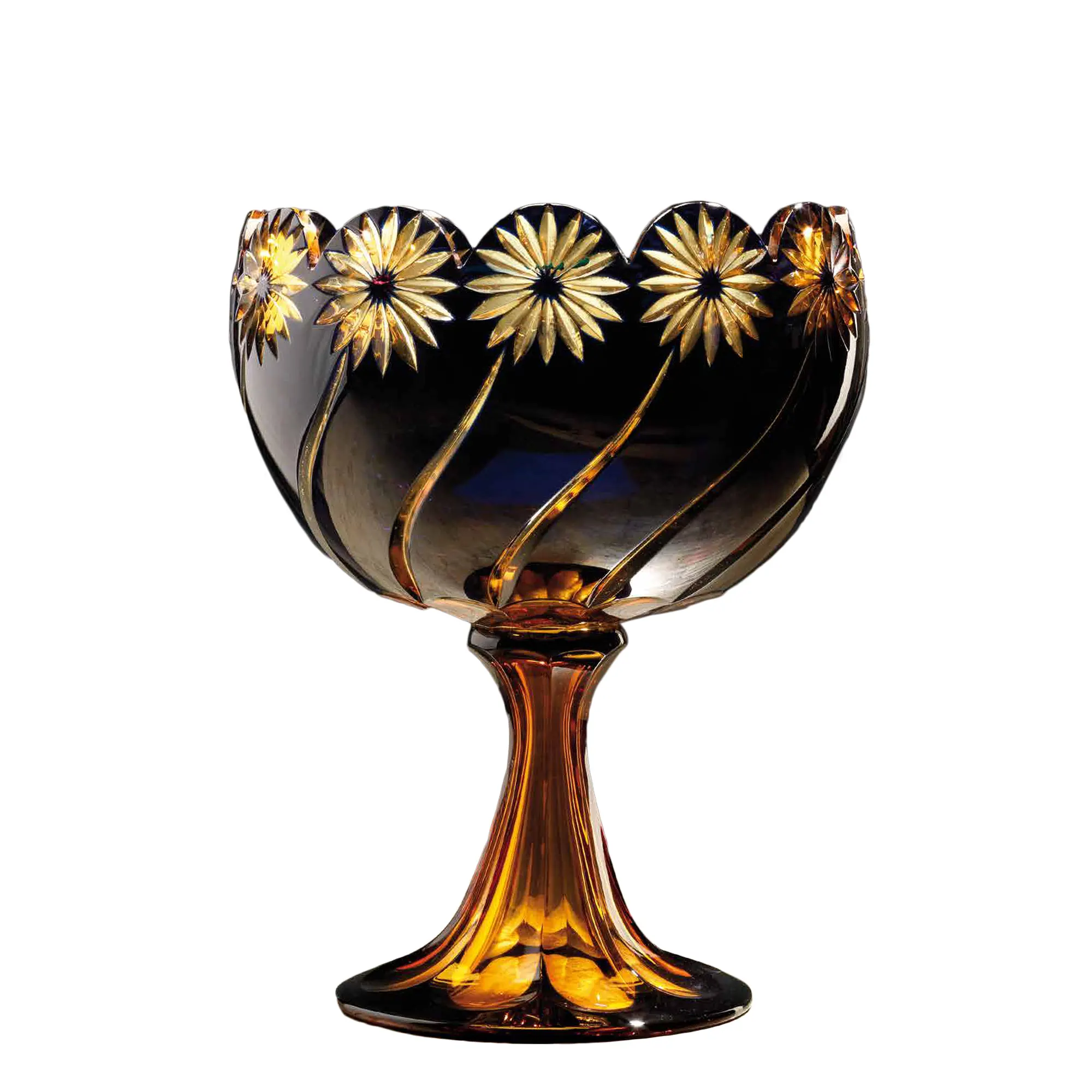 amber crystal cup