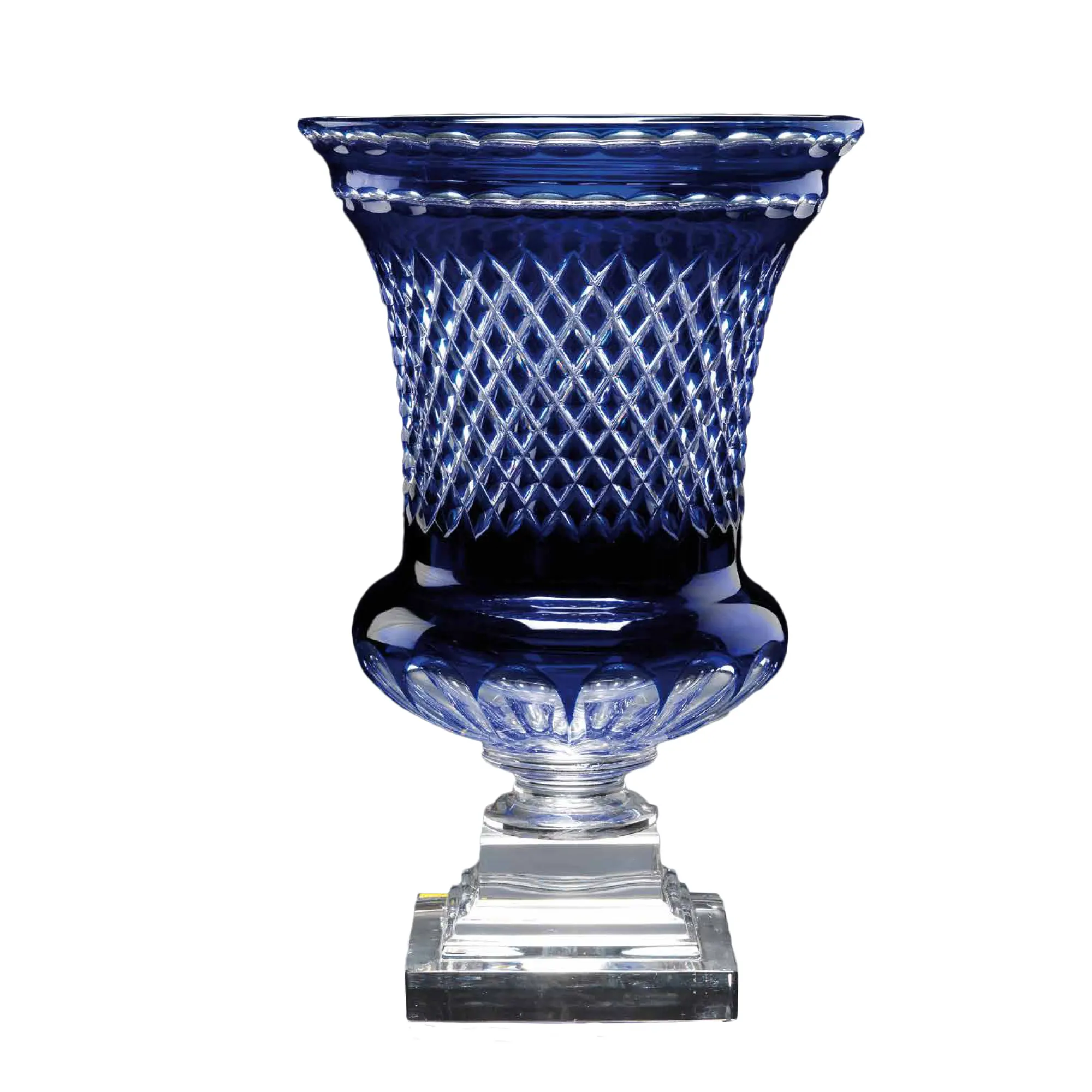 blue clear crystal cup